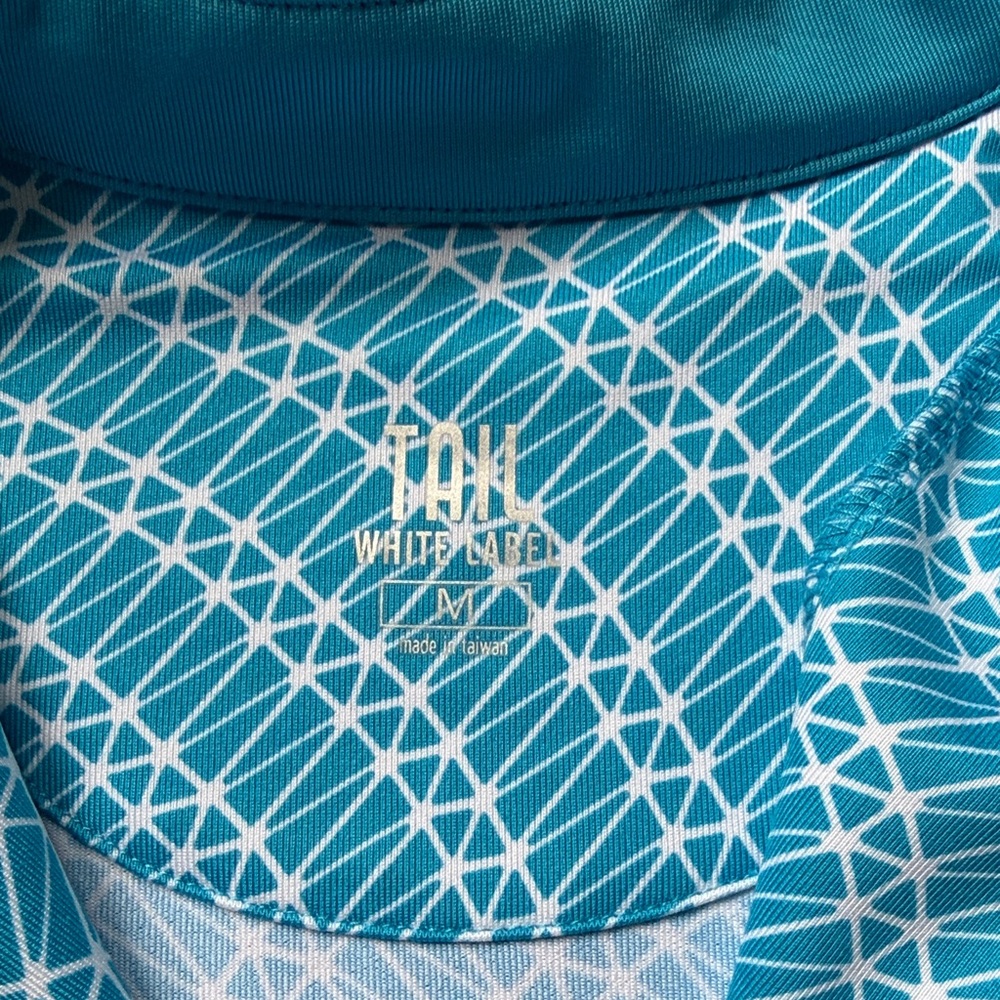 Tail Turquoise Geometric Quarter-Zip Active Top - Picture 2 of 2